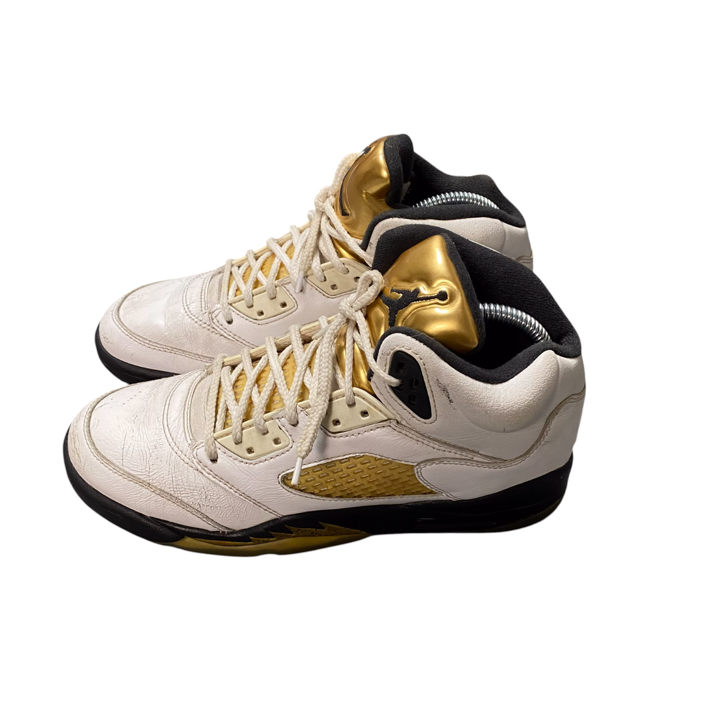 Air Jordan 5 Retro Olympic Trainers Sneakers Youth 5 White Athletic 440888-133