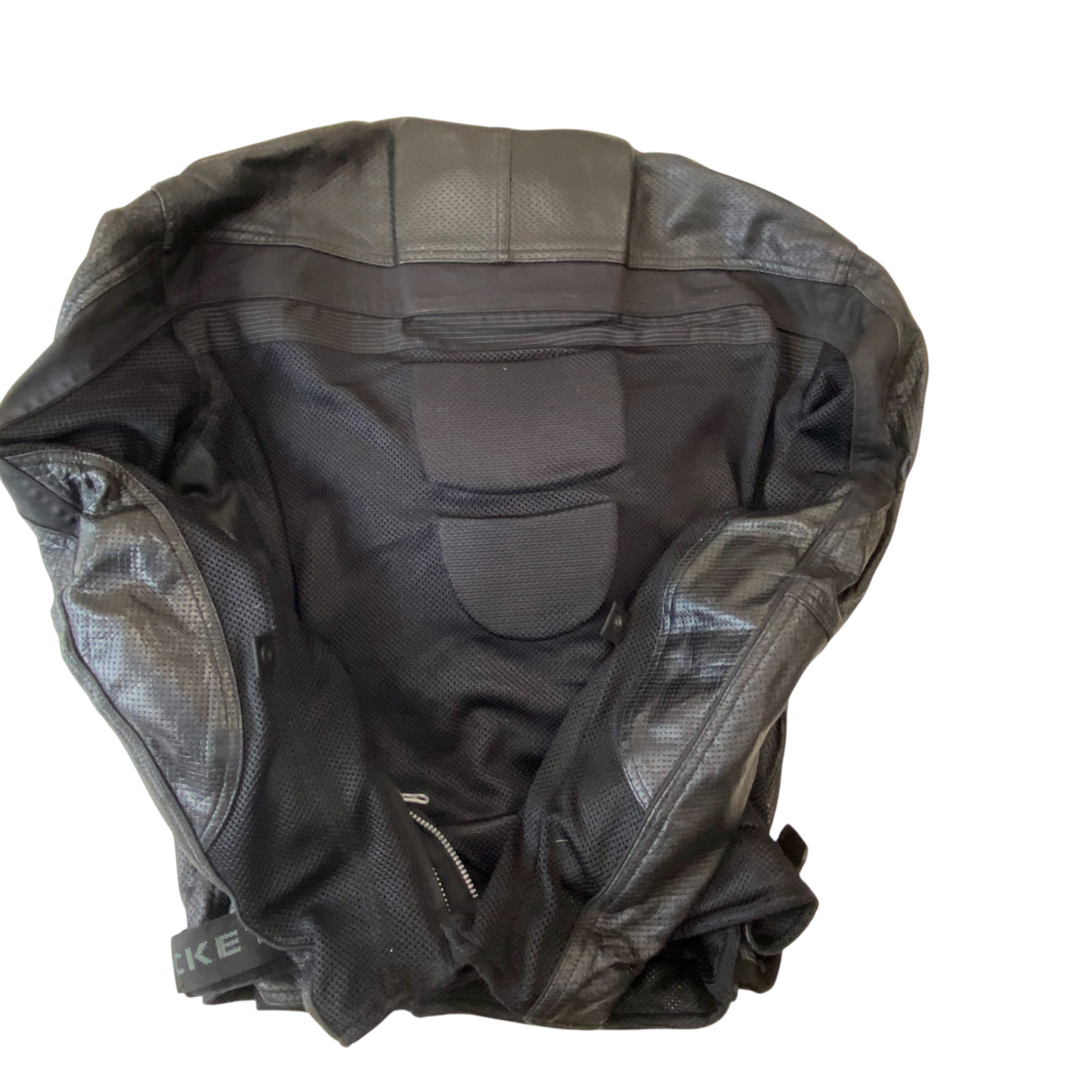 Joe Rocket Mesh Motorcycle Jacket Mens XL Black Zipped Pockets Adjustable Straps