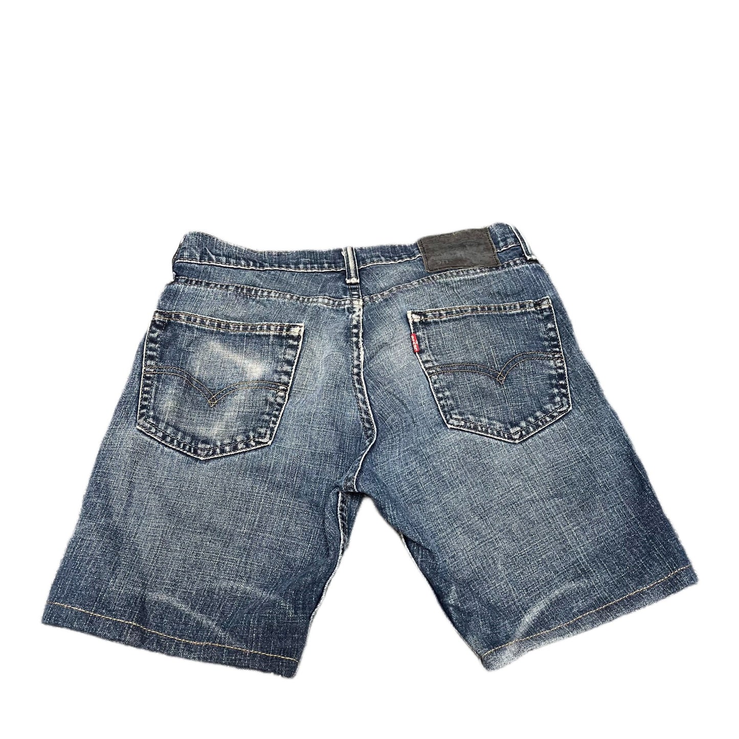 Levi's 511 Jean Shorts Fits as Men S 30" Waist Blue Medium Wash Slim Fit Red Tab