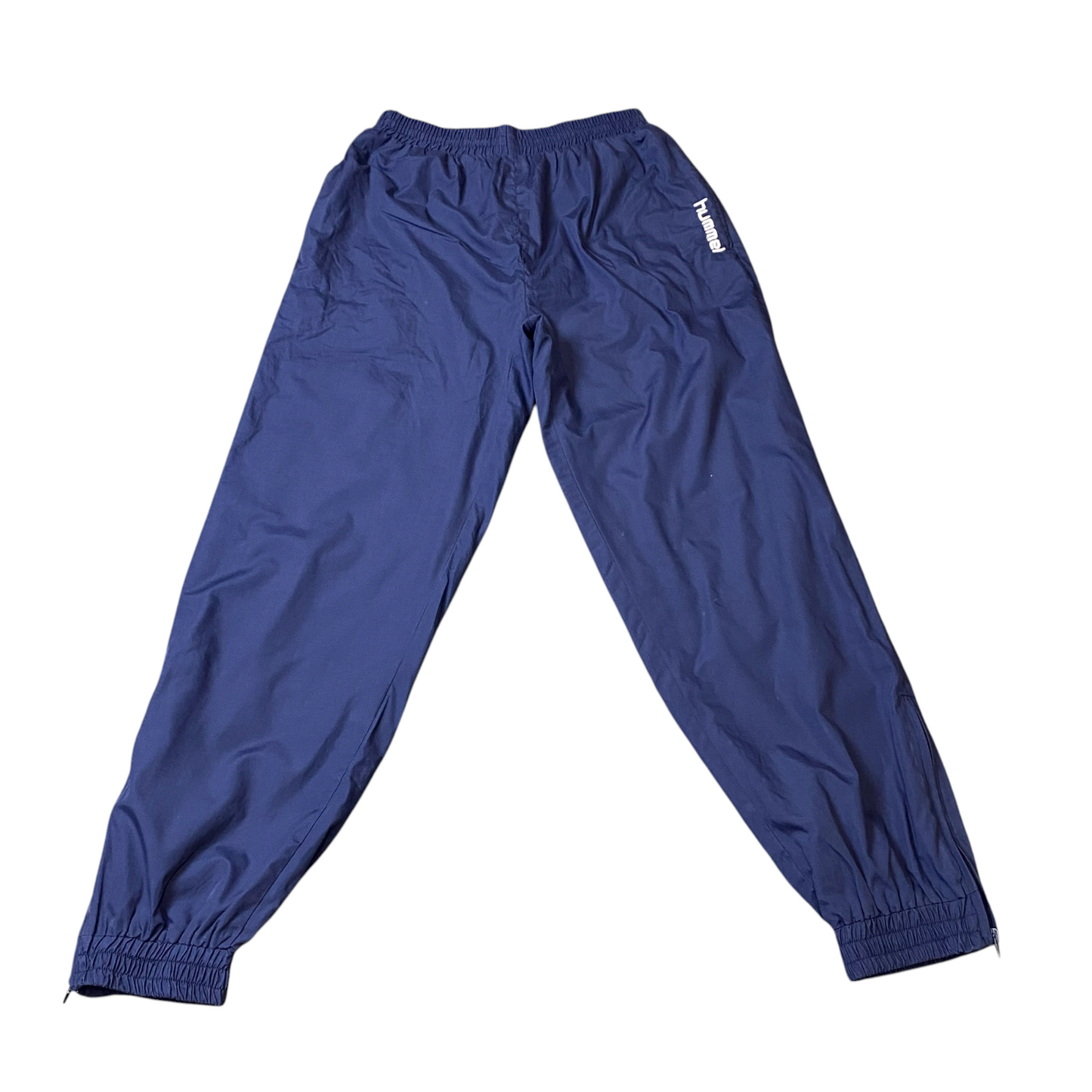 Hummel Active Jogger Pants Mens Small Blue Athletic Gym & Running Elastic Waist