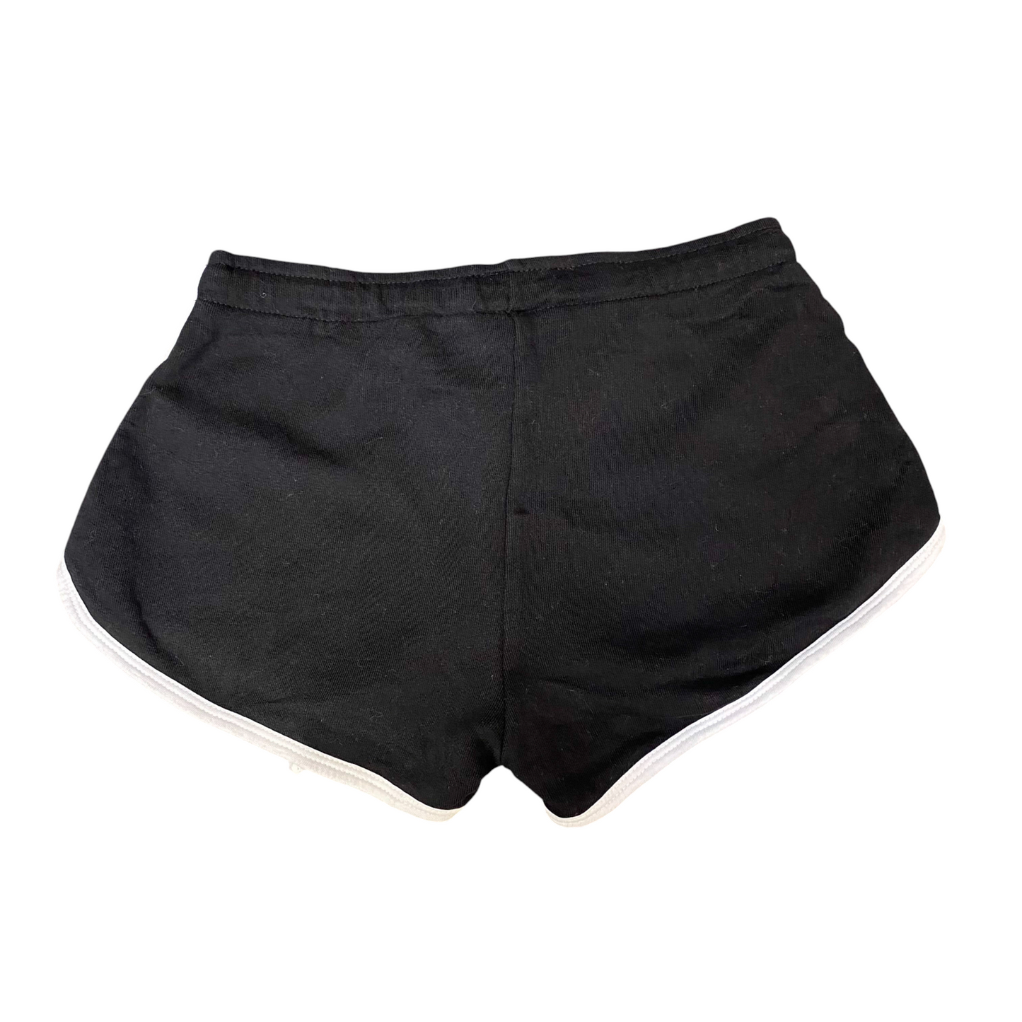 Running Sprinter Shorts Womens XS Black Athletic Fit Gym Workout Dolphin Hem