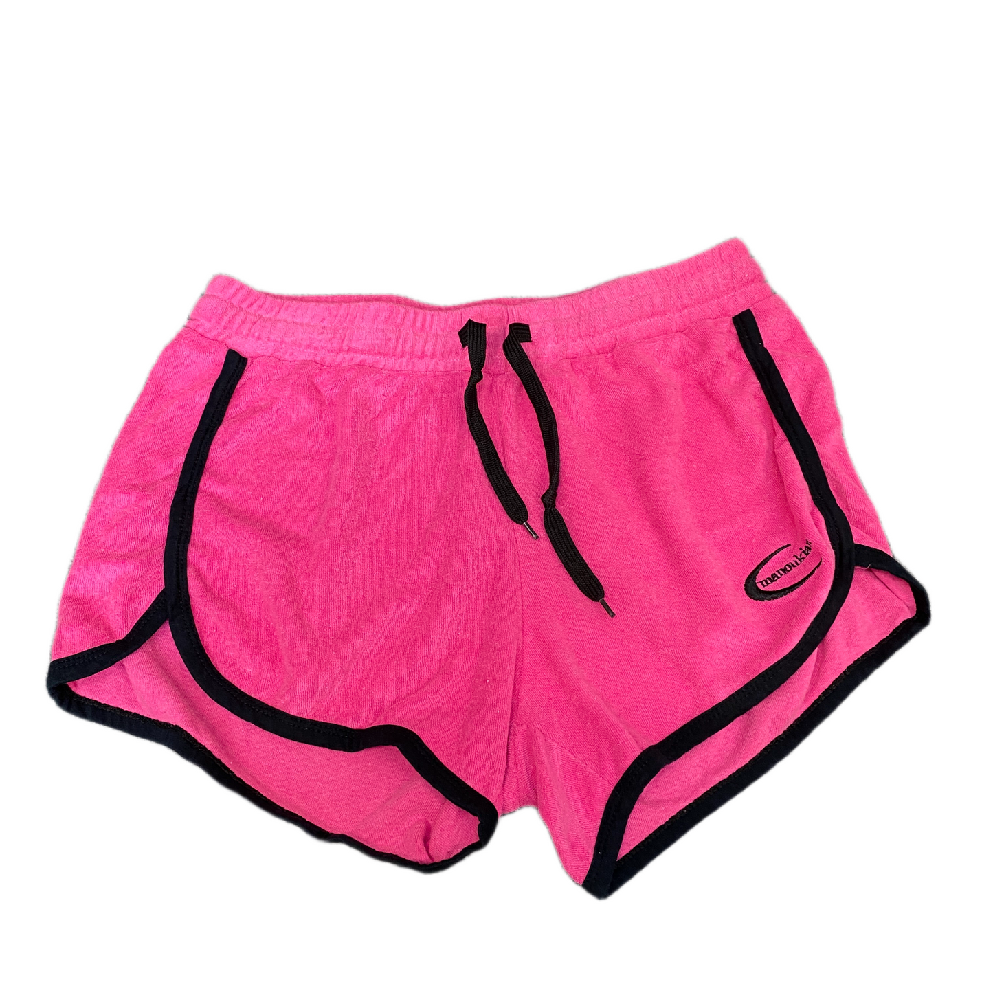 Running Sprinter Shorts Womens L 29" Waist Pink Athletic Gym Workout Dolphin Hem
