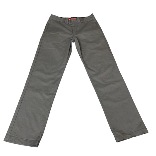 Dickies Flex Work Pants Men Medium Grey Ripstop Stretch Regular Fit Straight Leg