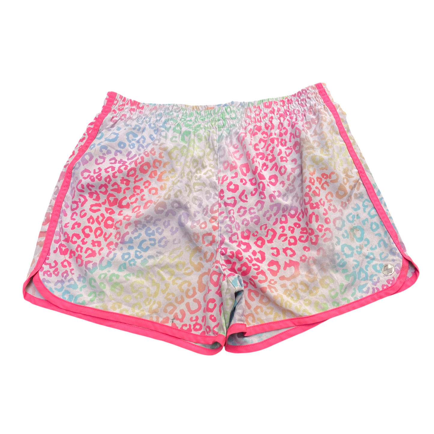 Running Sprinter Shorts Womens XXL Multicolored Leopard Print Gym Athletic Fit