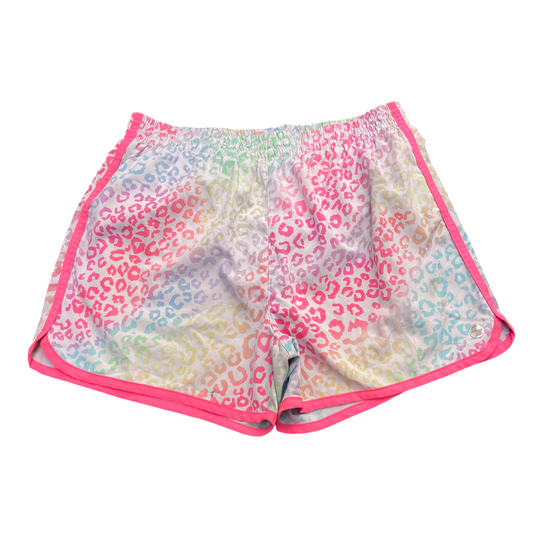 Running Sprinter Shorts Womens XXL Multicolored Leopard Print Gym Athletic Fit