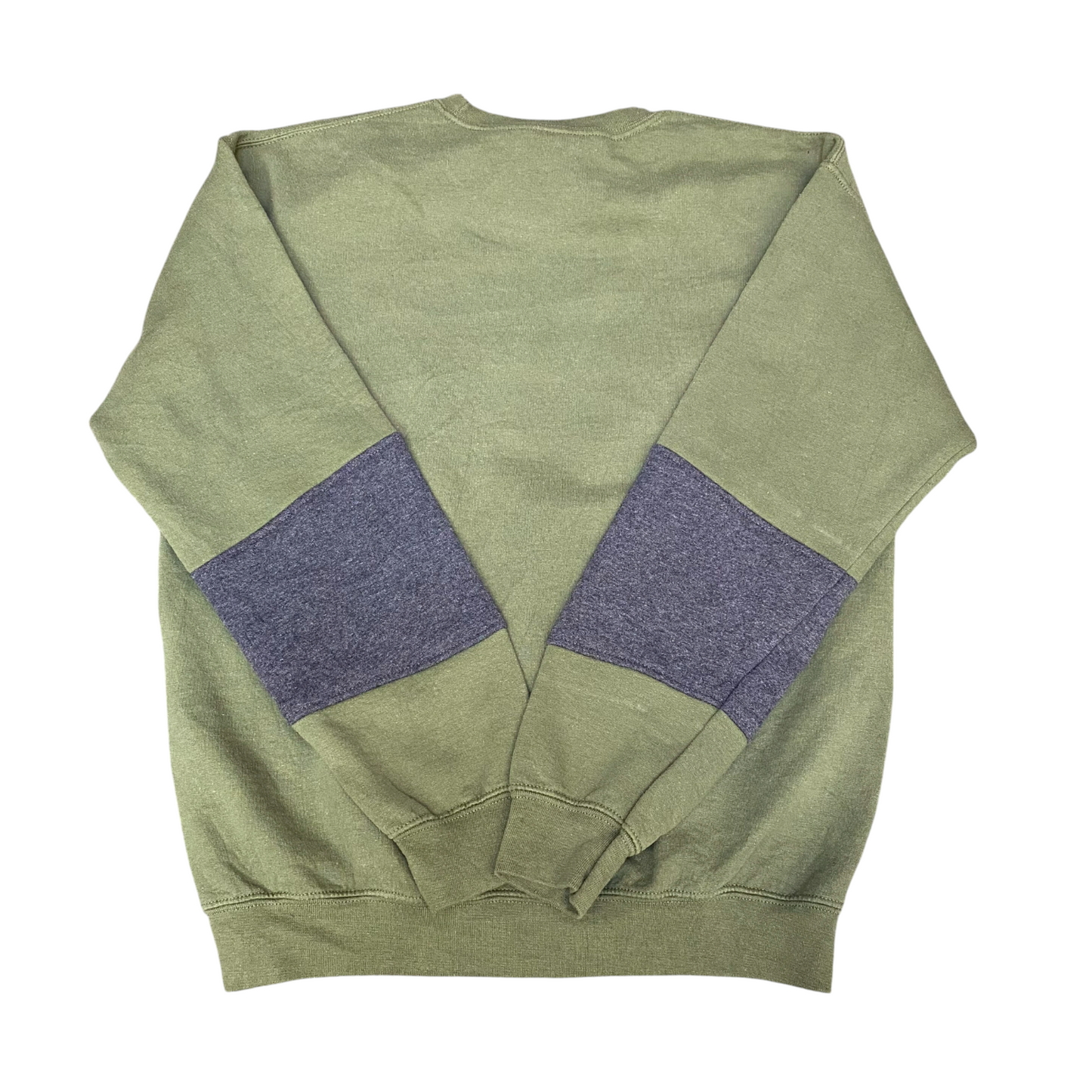 Nike Reworked Sweatshirt Mens M Green Grey Embroidered Spellout Logo Vintage Y2K