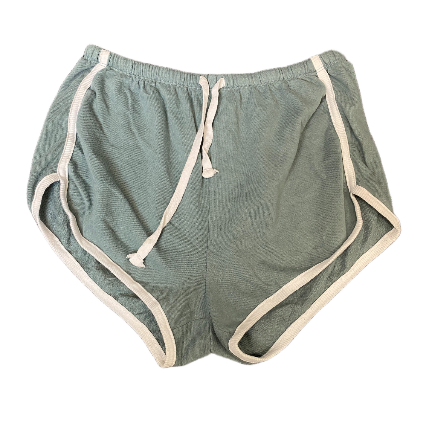 Sleepwear Shorts Womens M 28" Waist Sage Green Comfort Drawstring Dolphin Hem