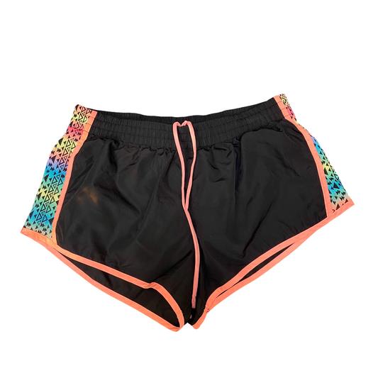 Running Sprinter Shorts Womens M Black Athletic Fit Gym Workout Drawstring Waist