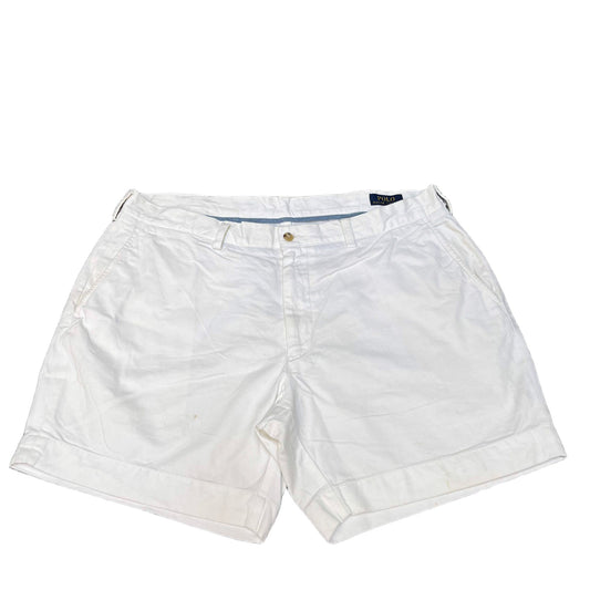 Polo Ralph Lauren Chino Shorts Fits as Mens X-Large 39" Waist White Flat Front