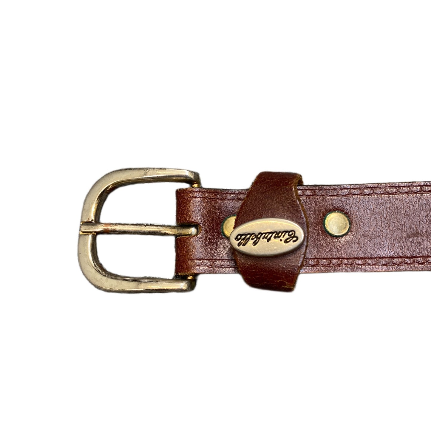 Waist Belt Mens Brown Leather Adjustable Classic Silver Pin Buckle 45.5 Inches