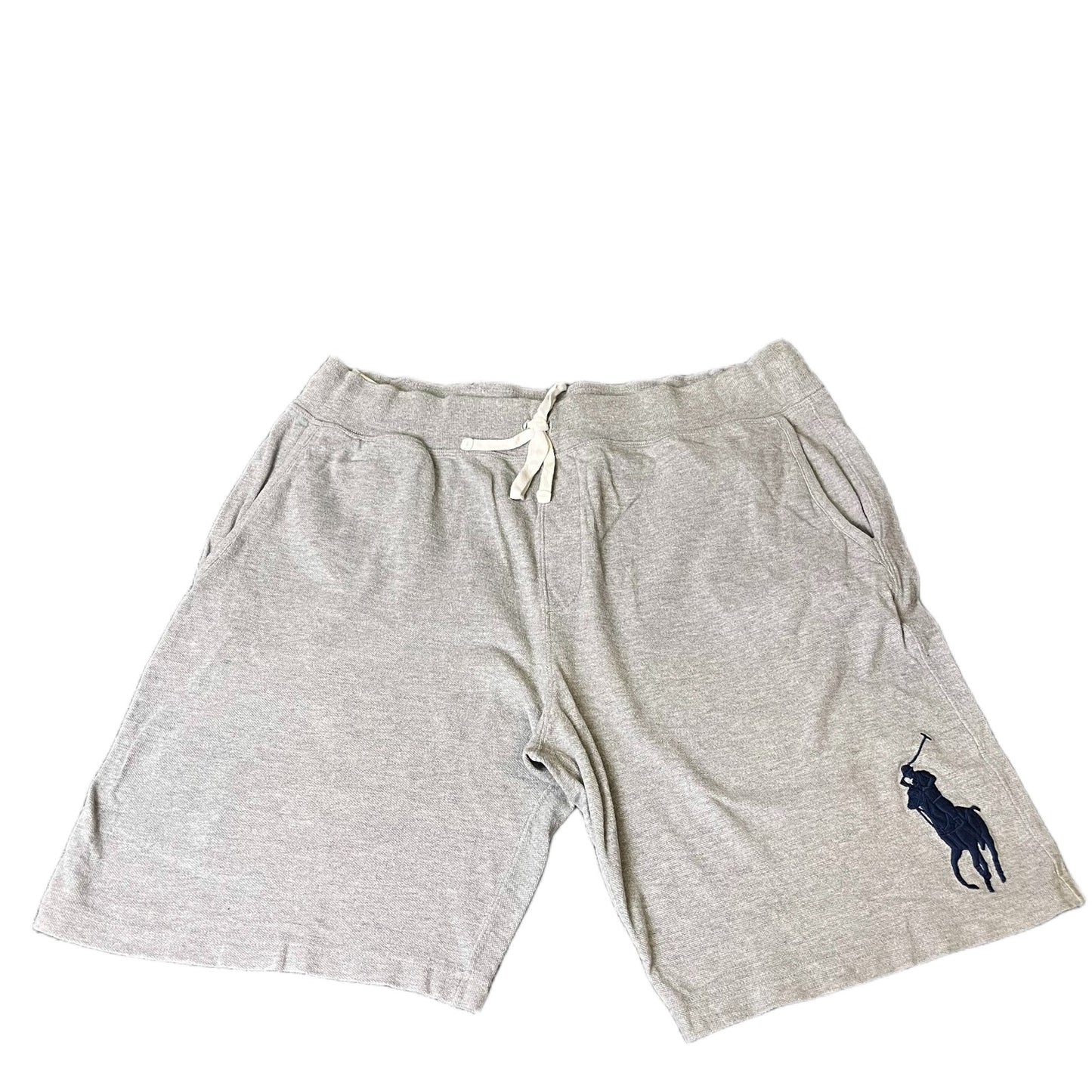Polo Ralph Lauren Sweat Shorts Mens XL 37" Waist Grey Elastic Waist Drawstring