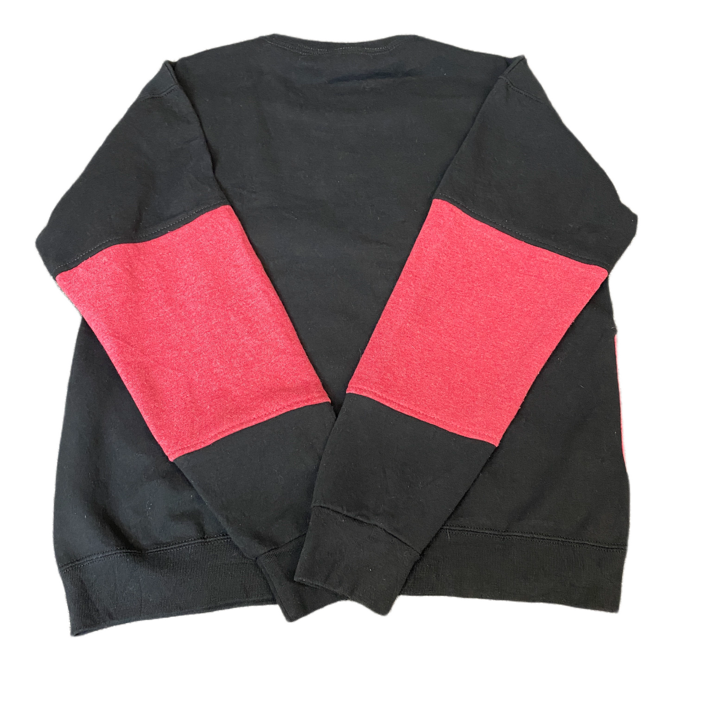 Nike Reworked Sweatshirt Mens M Black Pink Embroidered Spellout Logo Vintage Y2K