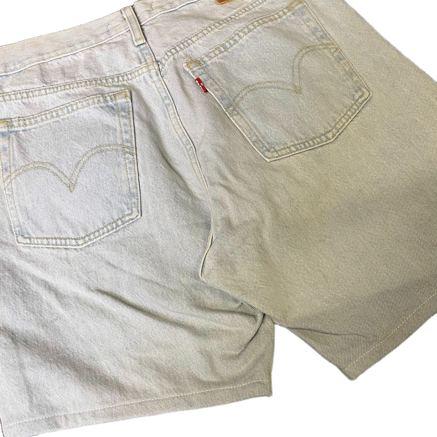 Levi's Premium Wedgie Shorts Fits as Womens M 29" Waist Blue Denim Light Wash