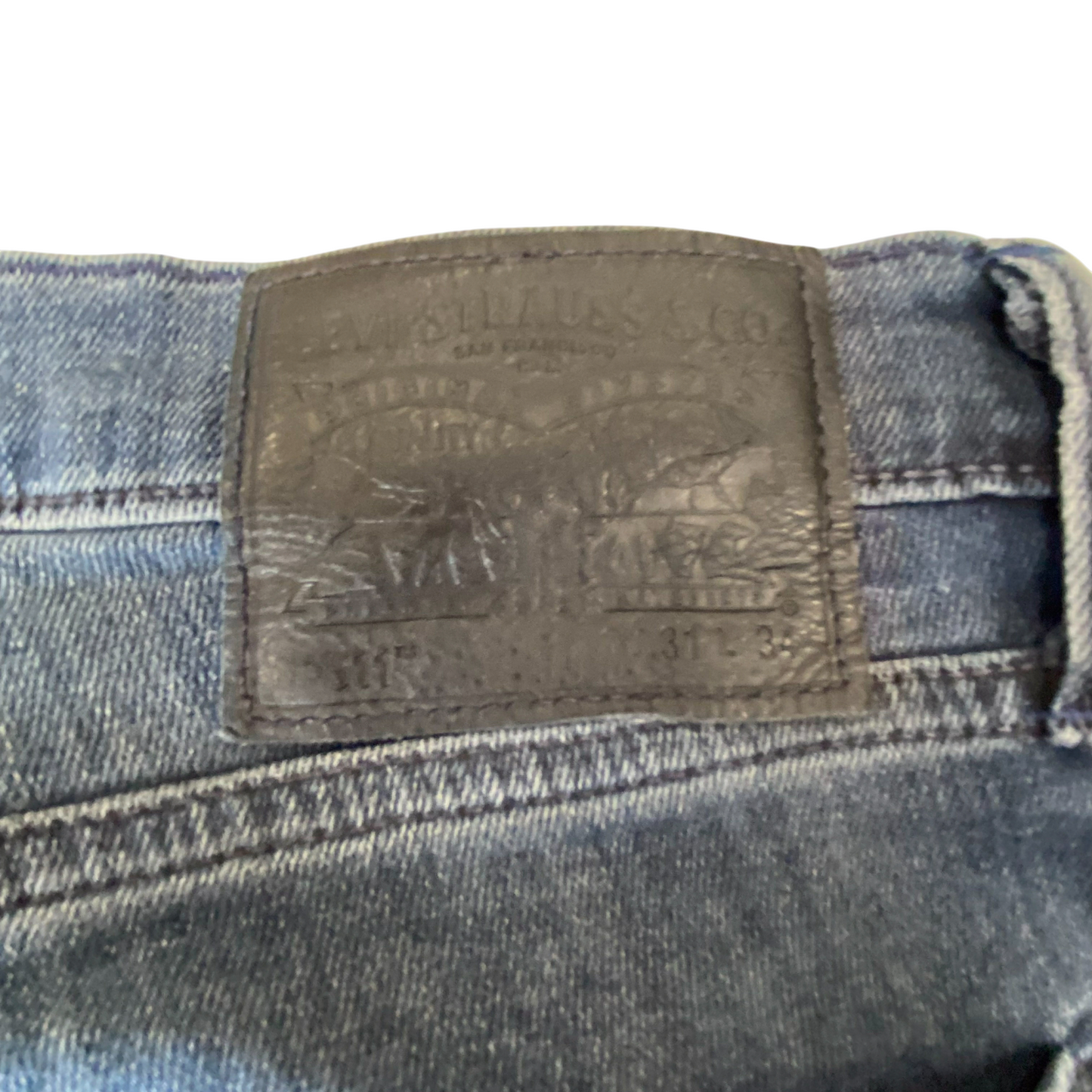 Levi's Jeans Womens Large W31 L34 Blue Denim Dark Wash Straight Casual Outdoor