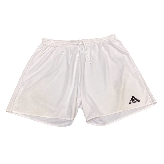 Adidas Running Shorts Men XL White Elastic Waist Drawstring Athletic Fit Workout