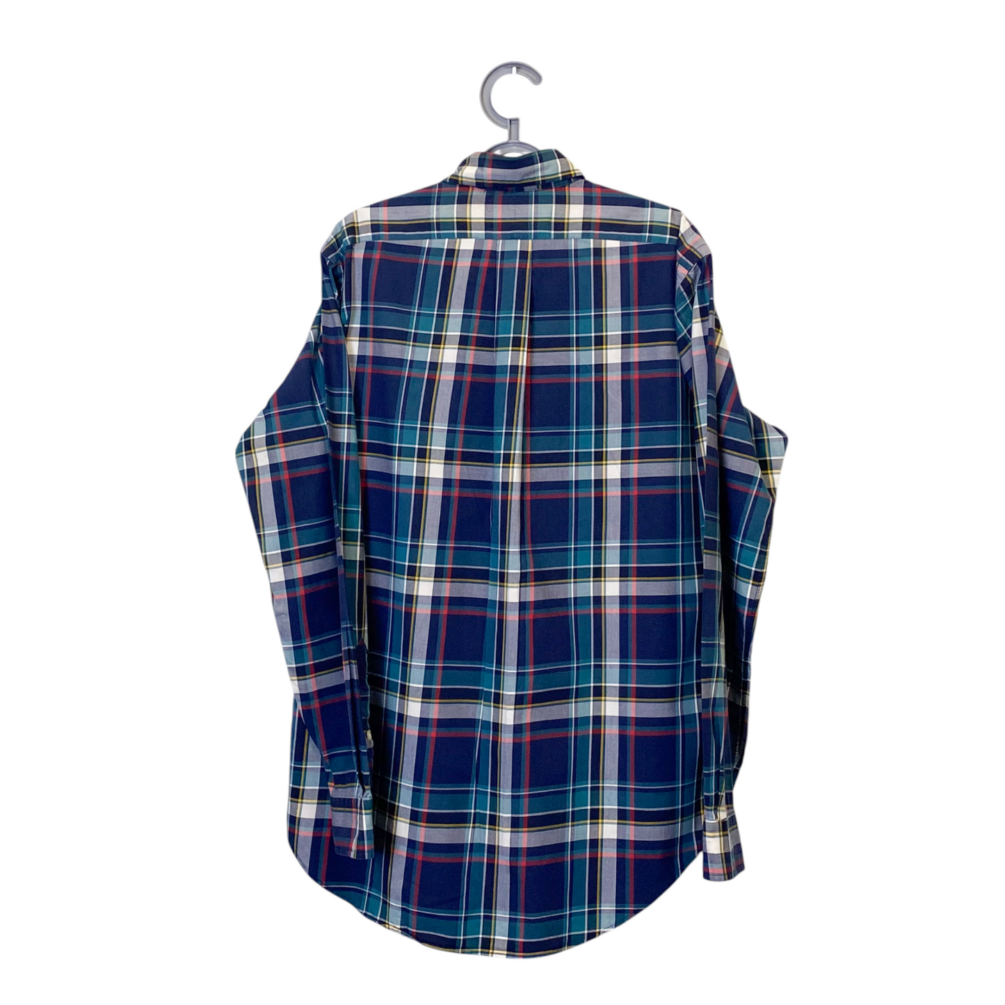 Ralph Lauren Shirt Mens Small Green Plaid Long Sleeve Small Pink Polo Pony Logo