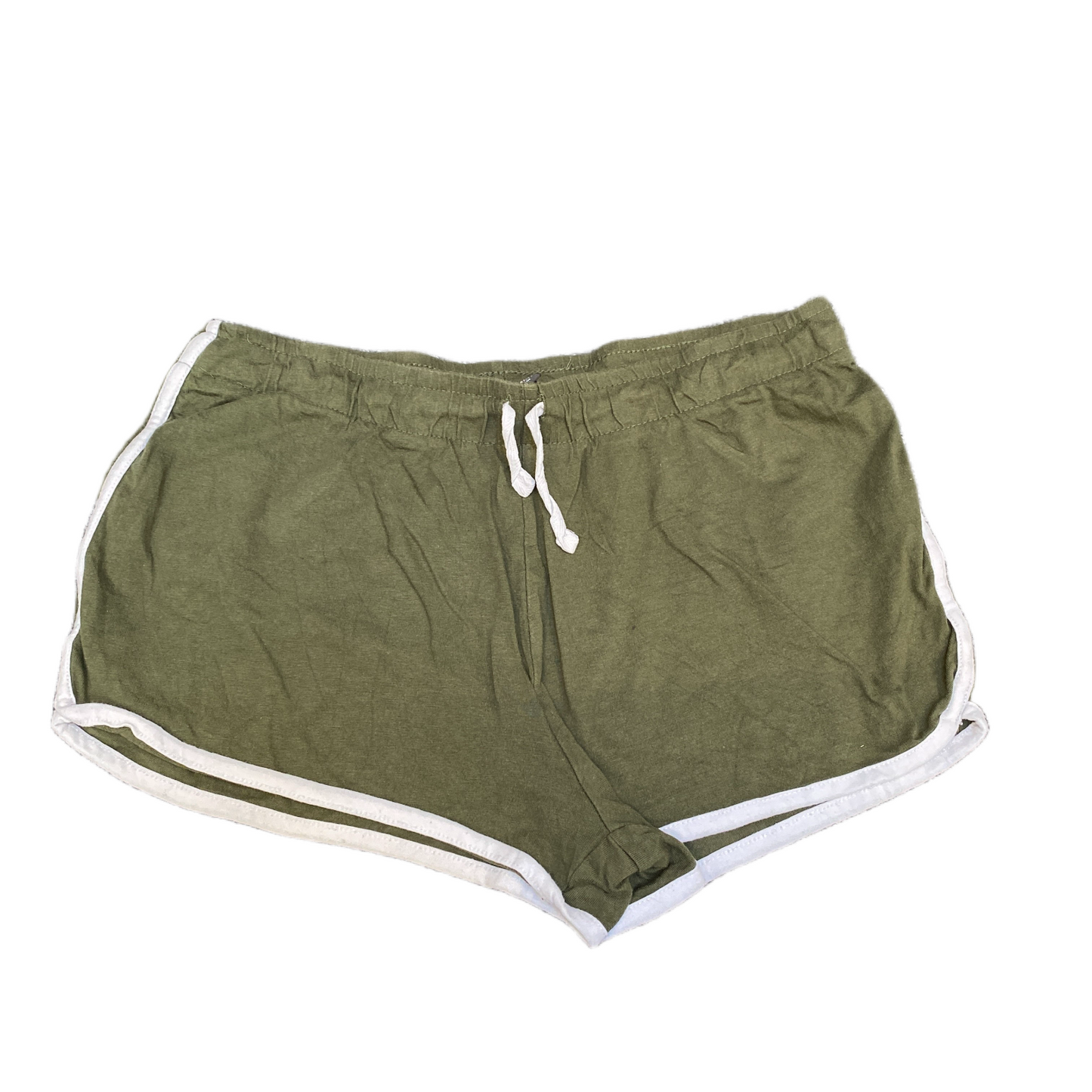 Running Sprinter Shorts Girls S 29" Waist Green Athletic Workout Dolphin Hem