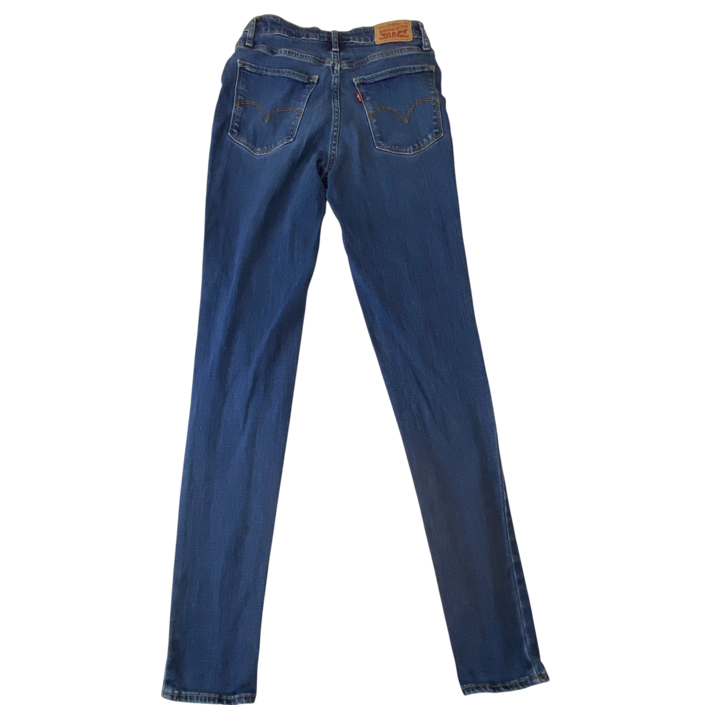 Levi's Jeans Womens 24W 30L Blue Denim Red Tab Comfort 721 High Rise Skinny Leg