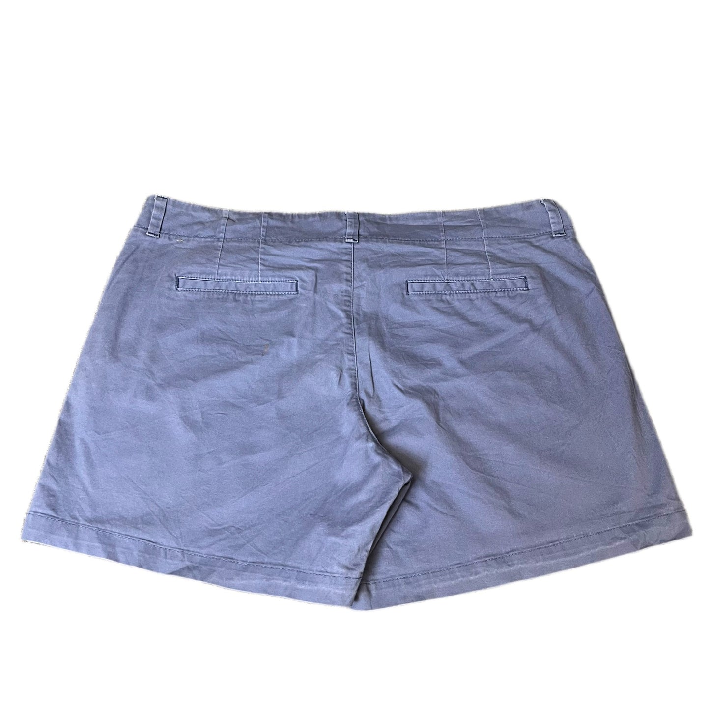 Lee Chino Shorts Fits as Womens 2XL 41" Waist Blue Mid Rise Fit Stretch Outdoor