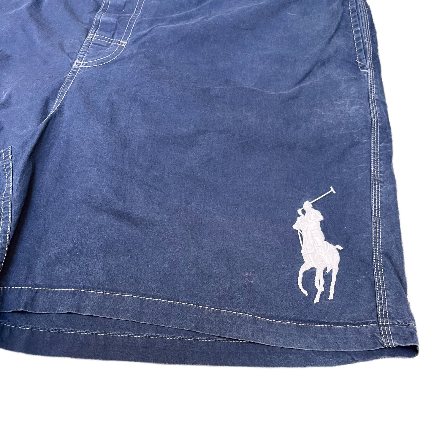 Polo Ralph Lauren Board Shorts Fits as Mens XL 41" Waist Blue Utility Drawstring