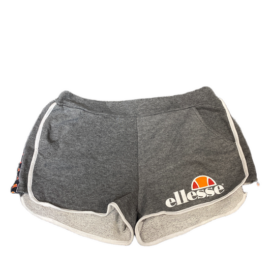 Running Sprinter Shorts Womens M 31" Waist Grey Athletic Gym Workout Dolphin Hem