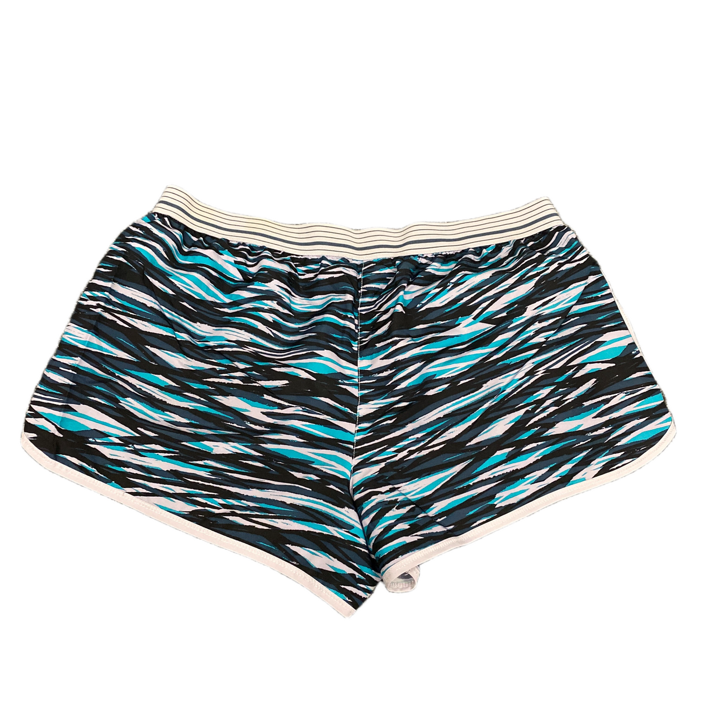 Under Armour Running Shorts Womens Large 33" Waist Multi Patterned Dolphin Hem