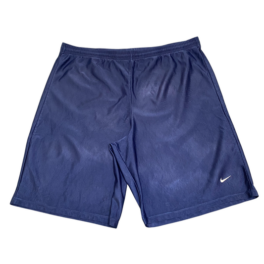 Nike Running Shorts Mens XL Blue Swoosh Logo Elastic Waist Stretch Athletic Fit