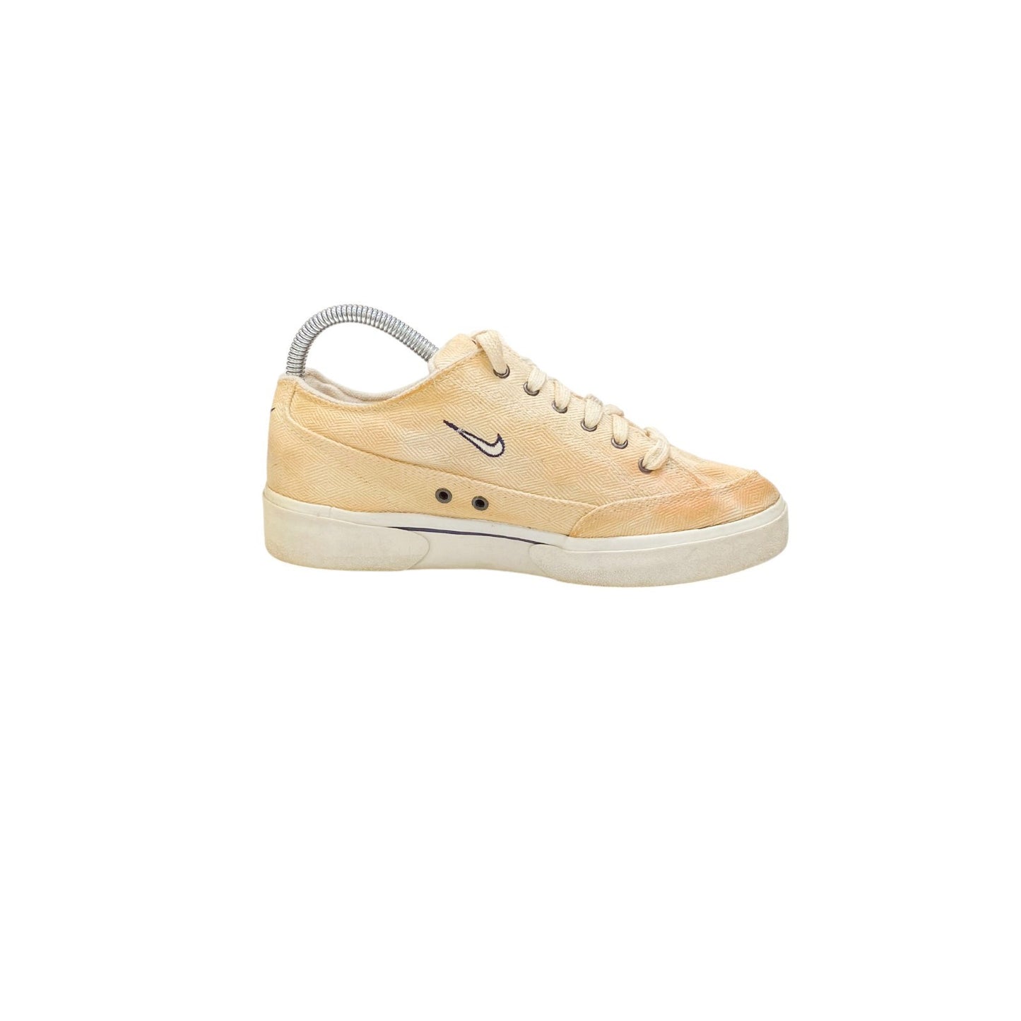 Vintage Nike GTS Skate Sneakers Women's 4.5 Beige Canvas Swoosh Casual Lace Up