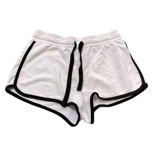 Jennyfer Sprinter Running Short Womens 24W White Elastic Waist Drawstring