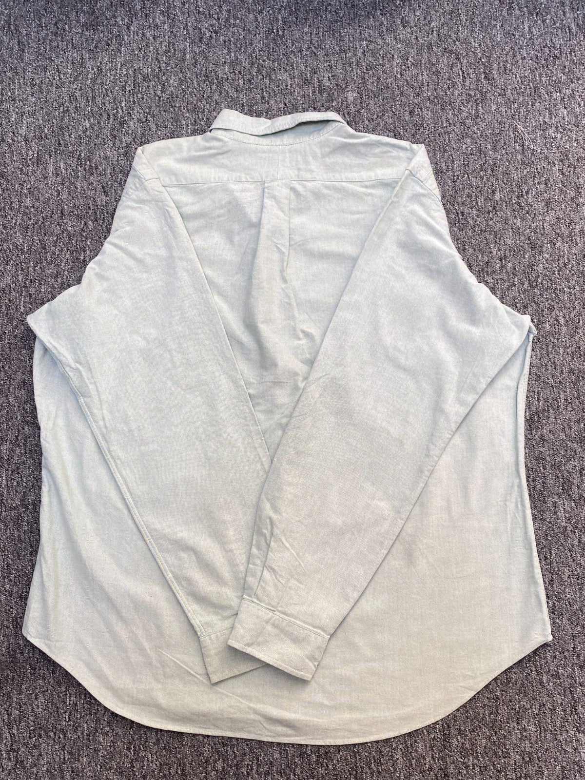 Ralph Lauren Shirt Mens XL Grey Classic Fit Casual Button Down Brown Pony Logo