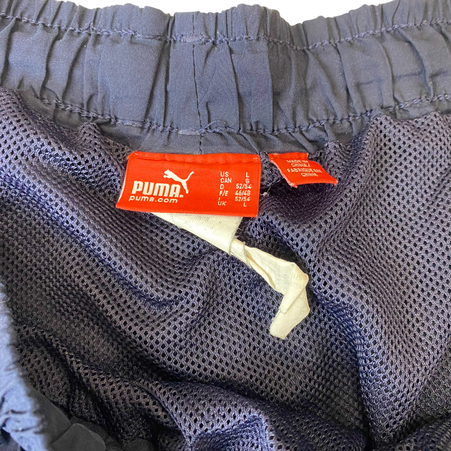 PUMA Athletic Shorts Mens L Blue Solid Climacool Gym Training Pockets Drawstring