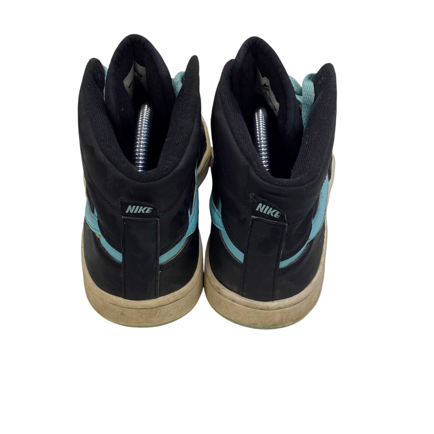 Nike Air Jordan 1 Retro High Sneakers UK 5.5 Black Hyper Jade Swoosh 414061-003