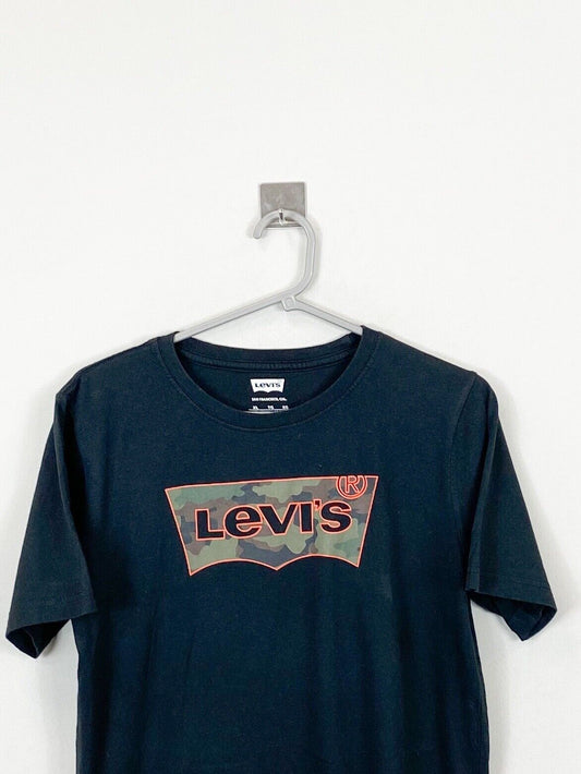 Levis T Shirt Black Kids Boys 13, 14 & 15 Years Old Chest Logo