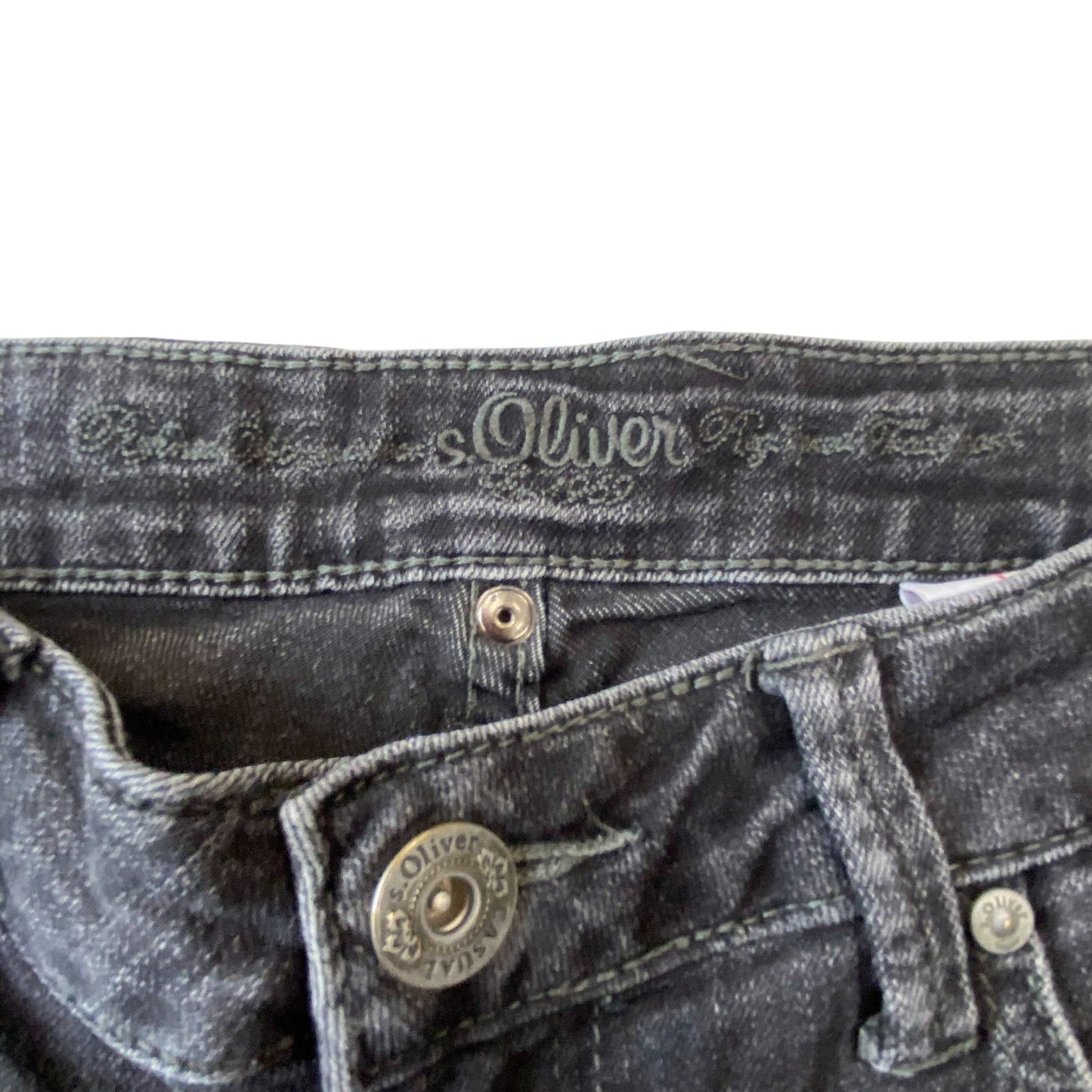 Oliver Jeans Womens Medium W27 L28 Grey Denim Straight Leg Classic Fit Outdoor