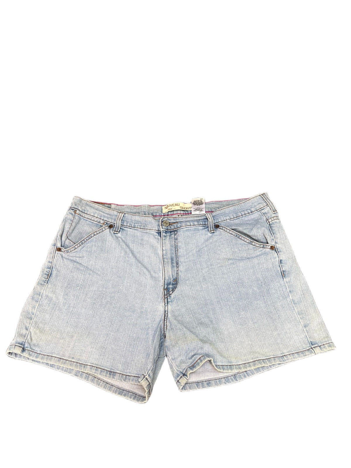 Levi's 515 Nouveau Denim Shorts Fits as Womens 2XL 40" Waist Blue Light Wash