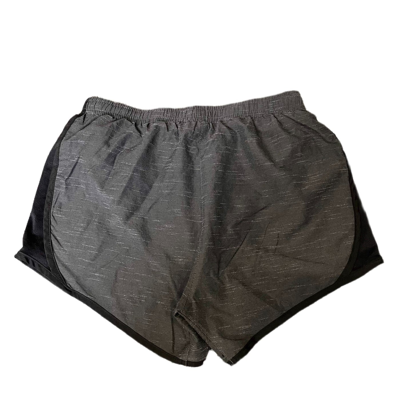 Nike Dri-FIT Running Shorts Fits as Womens S 25" Waist Dark Grey Dolphin Hem