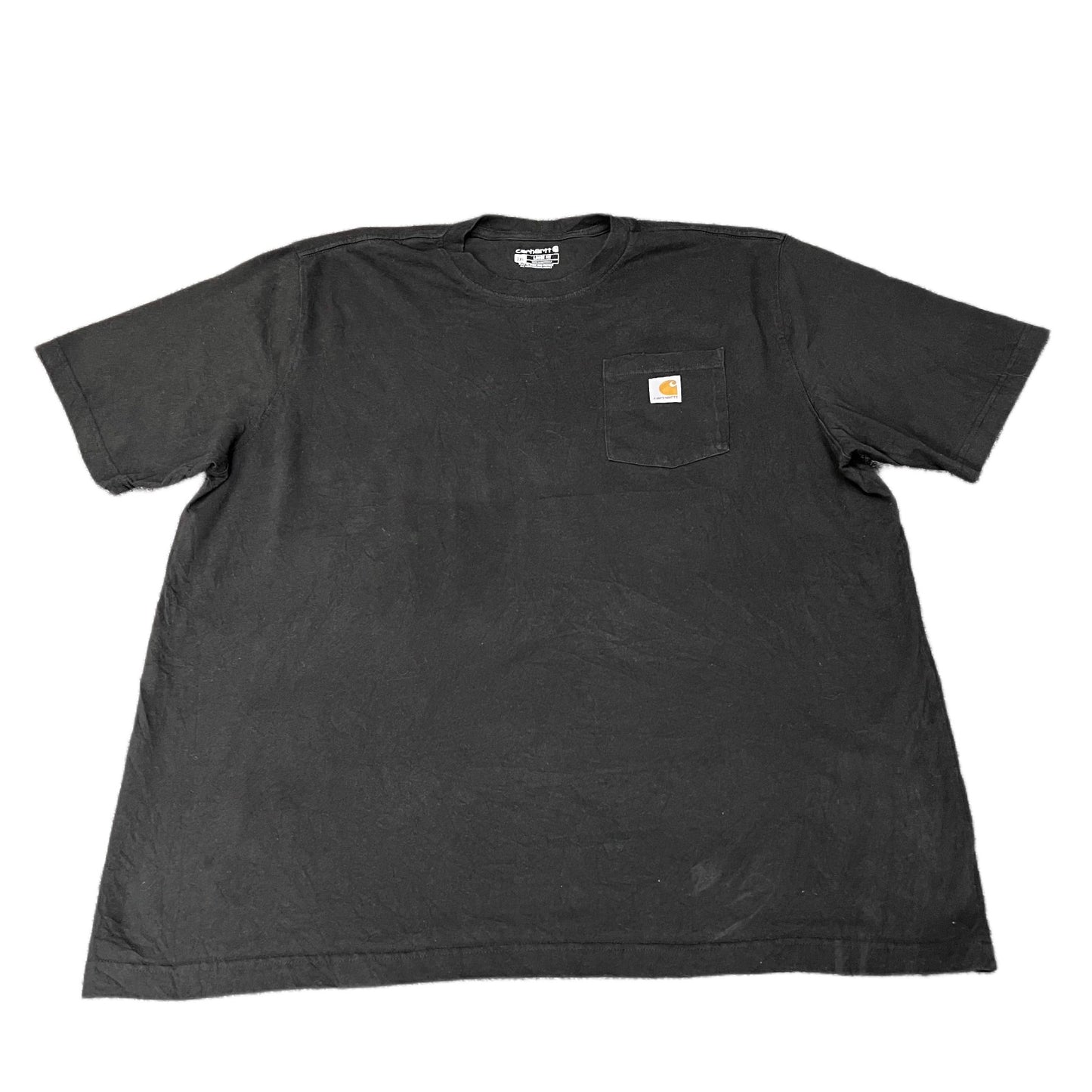 Carhartt Pocket T-Shirt Men 2XL Black Loose Fit Short Sleeve Pullover Summer Tee