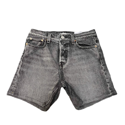 Levi's Wedgie Shorts Fits as Womens S 27" Waist Dark Grey Denim Red Tab 5-Pocket