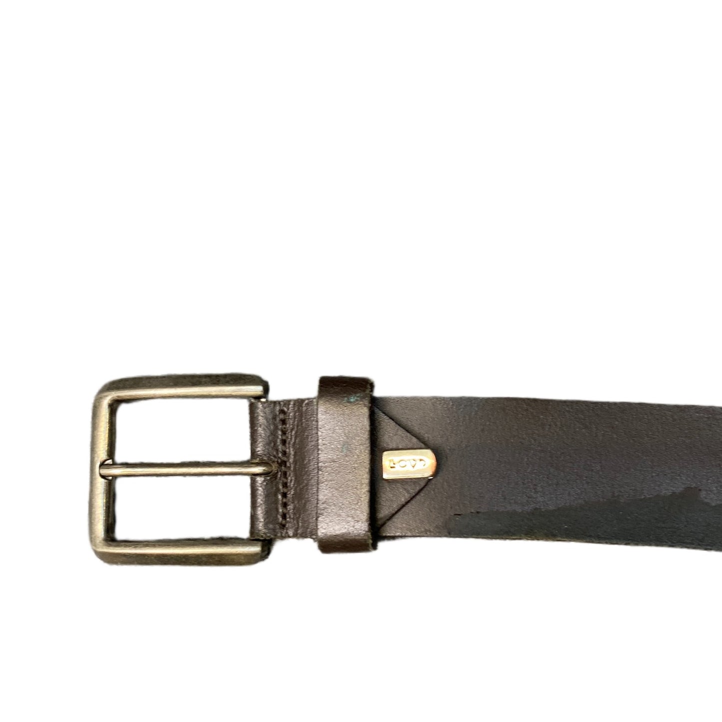Lloyd Waist Belt Men Dark Brown Leather Adjustable Silver Pin Buckle 43.5 Inches
