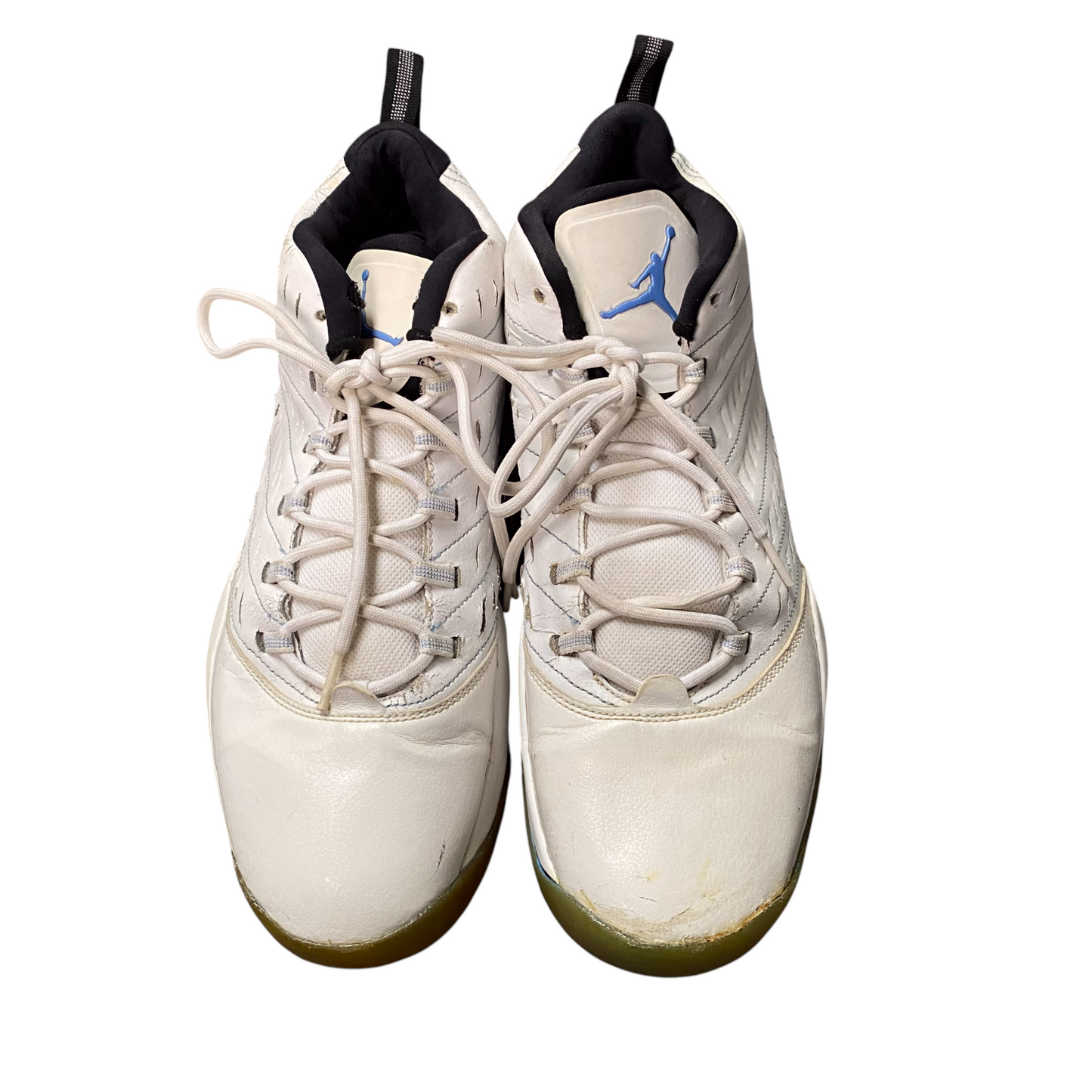 Jordan Velocity Trainers Sneakers Mens 11 White Leather Athletic Logo 688975-117