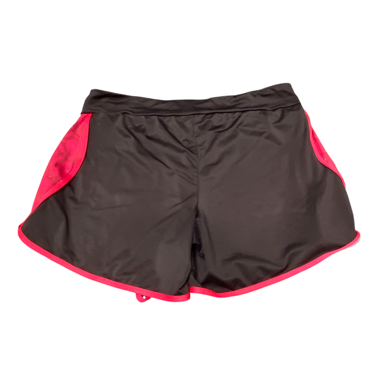 Running Shorts Womens 31W Black Pink Athletic Fit Workout Stretch Dolphin Hem