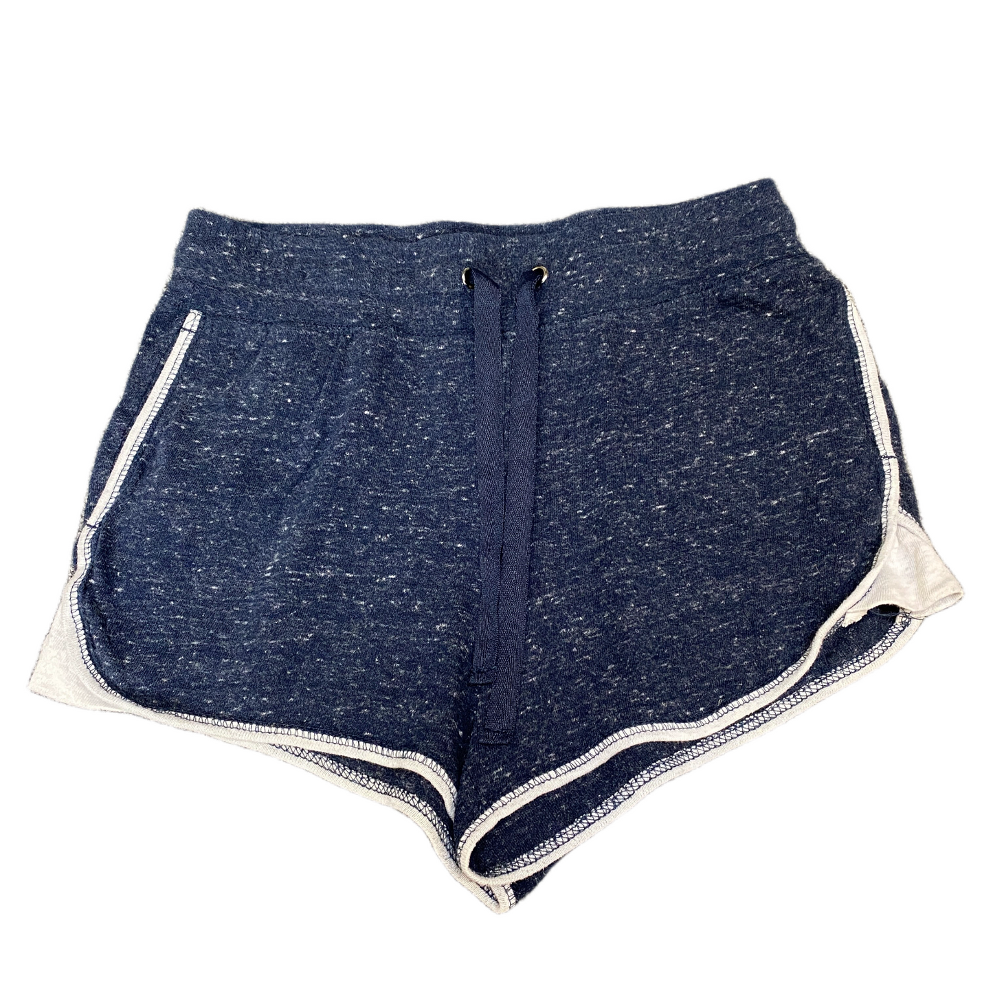 Running Sprinter Shorts Womens S 28" Waist Blue Athletic Workout Gym Dolphin Hem