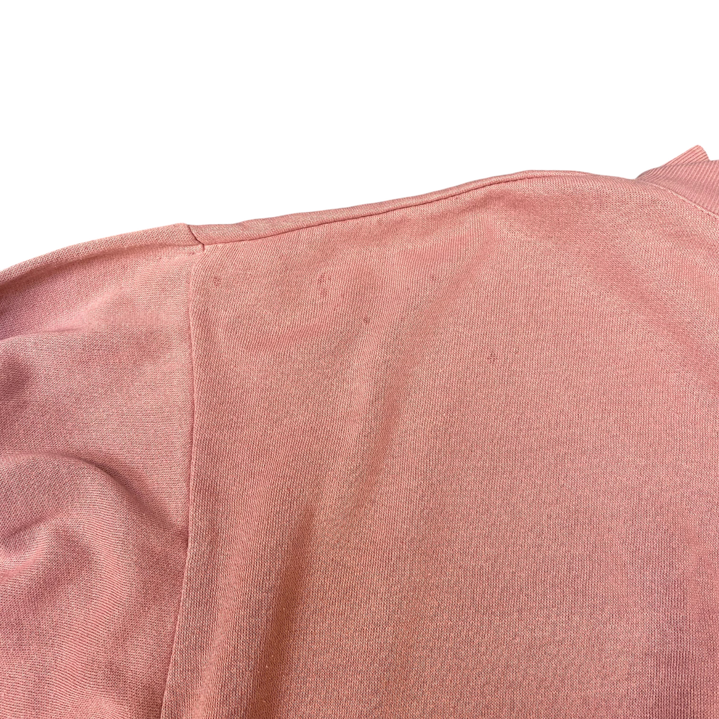 Sweatshirt Mens Large Pink Long Sleeve Chest Pockets Warm 1/4 Button Pullover