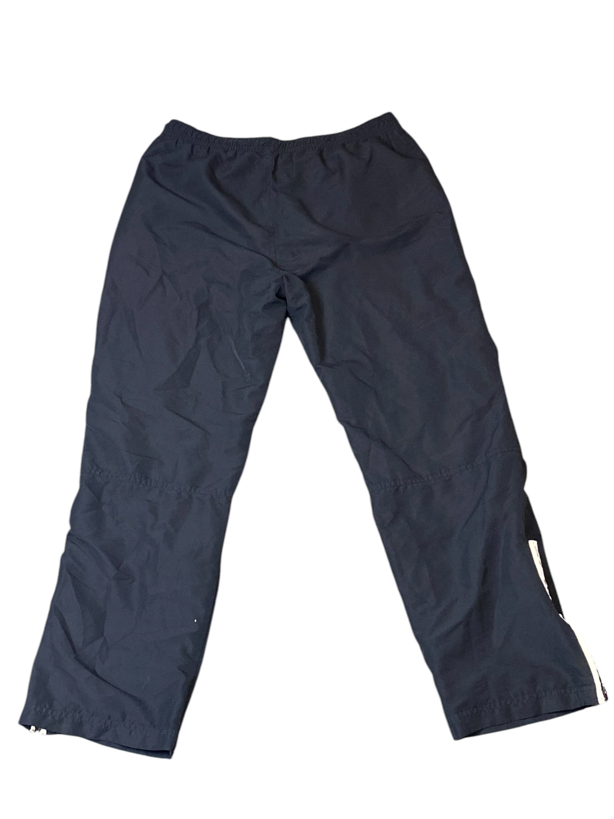 Rodeo Trouser Pants Men Medium Black Mesh Lined Straight Ankle Zip Elastic Waist