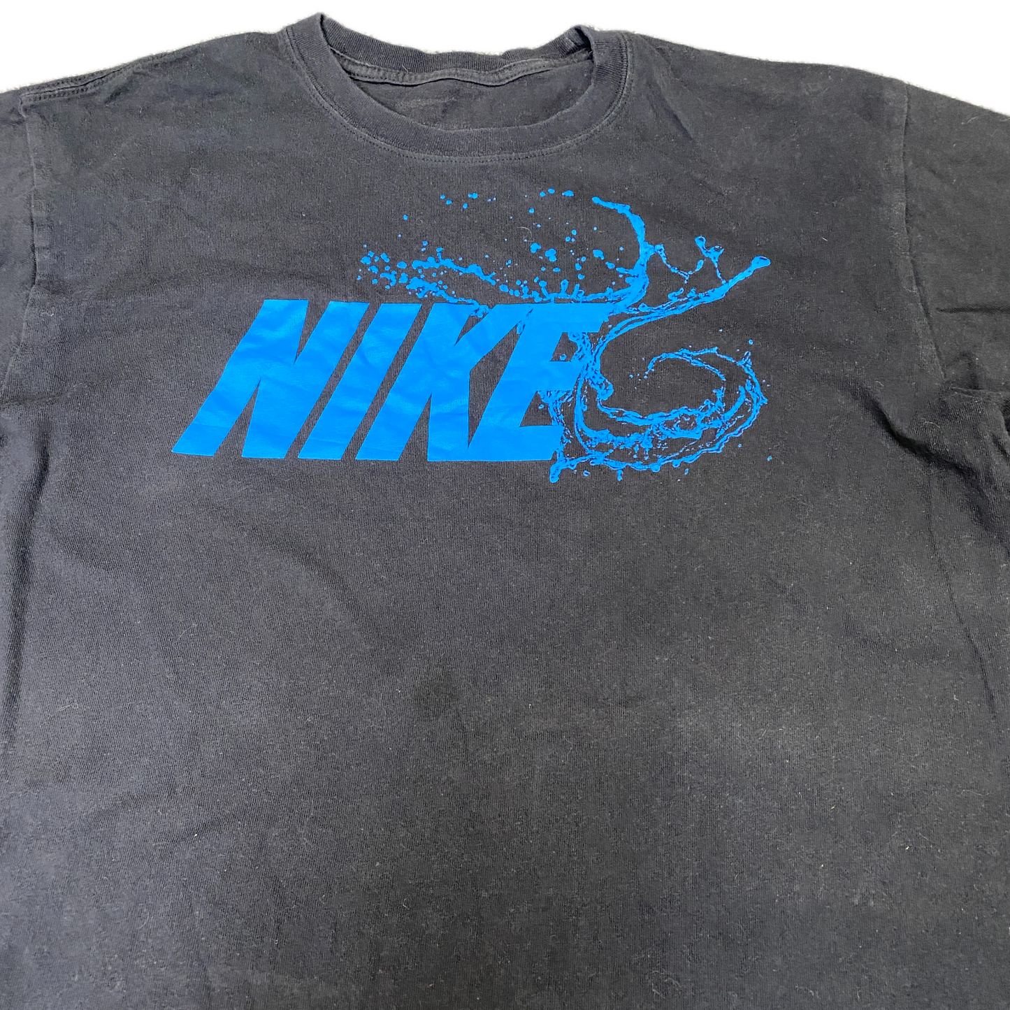 Nike T-Shirt Mens Medium Black Graphic Logo Short Sleeve Crew Neck Summer Tee