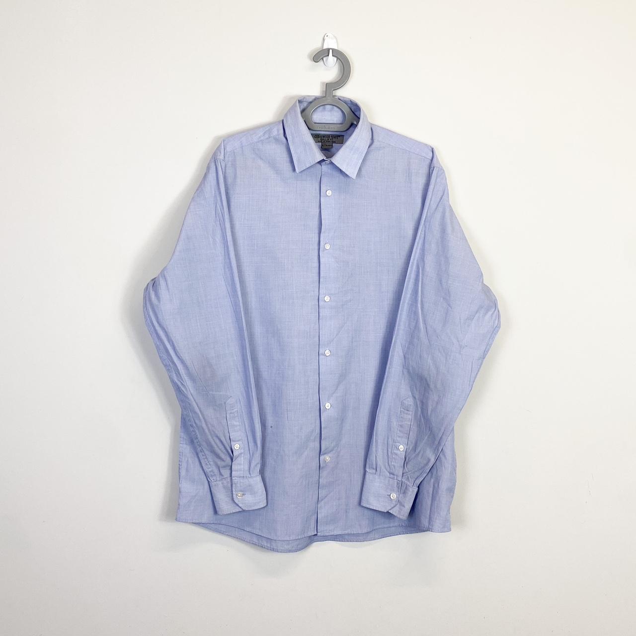 Cedarwood Shirt Mens Medium Blue Collared Button Down