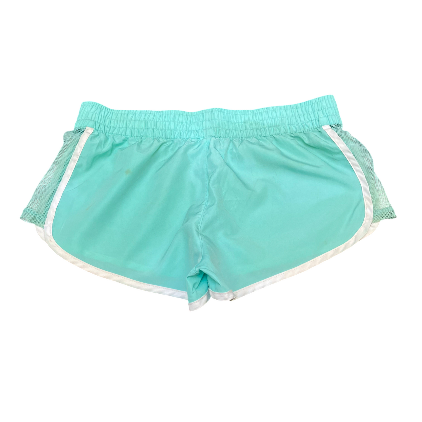 Running Sprinter Shorts Womens Small Blue Dry Mesh High Waisted Dolphin Hem