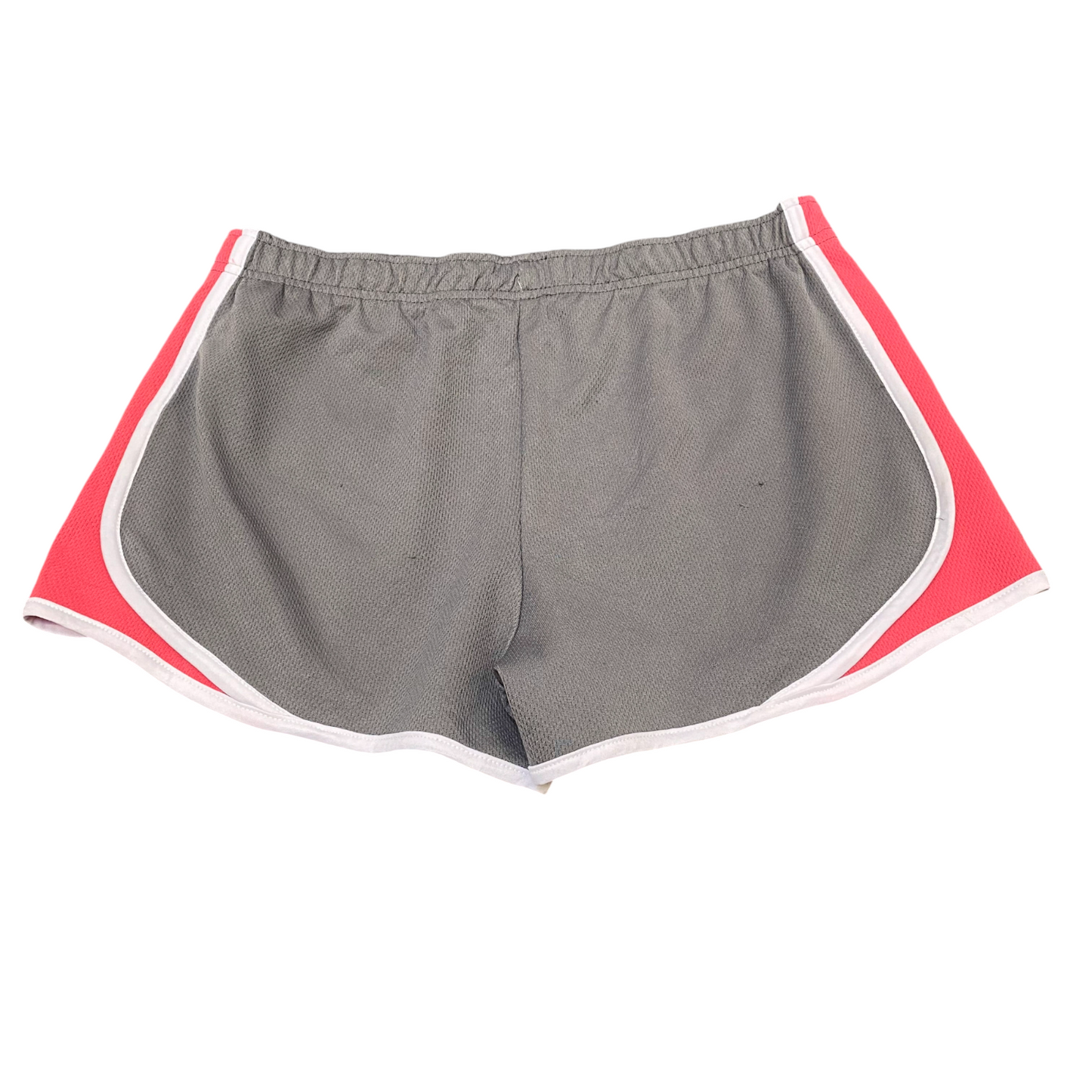 Running Sprinter Shorts Womens 30W Grey Pink Stretch Gym Athletic Elastic Waist