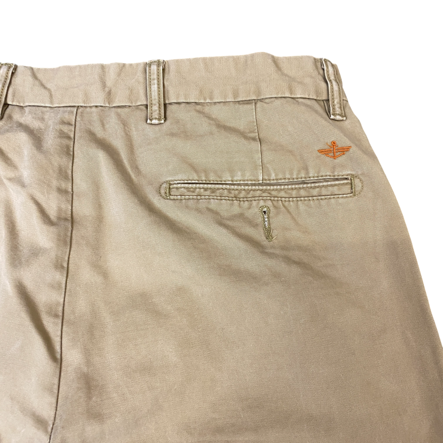 Dockers Pants Mens L Beige Stretch Flex Comfort D1 Slim Low Waist Straight Leg