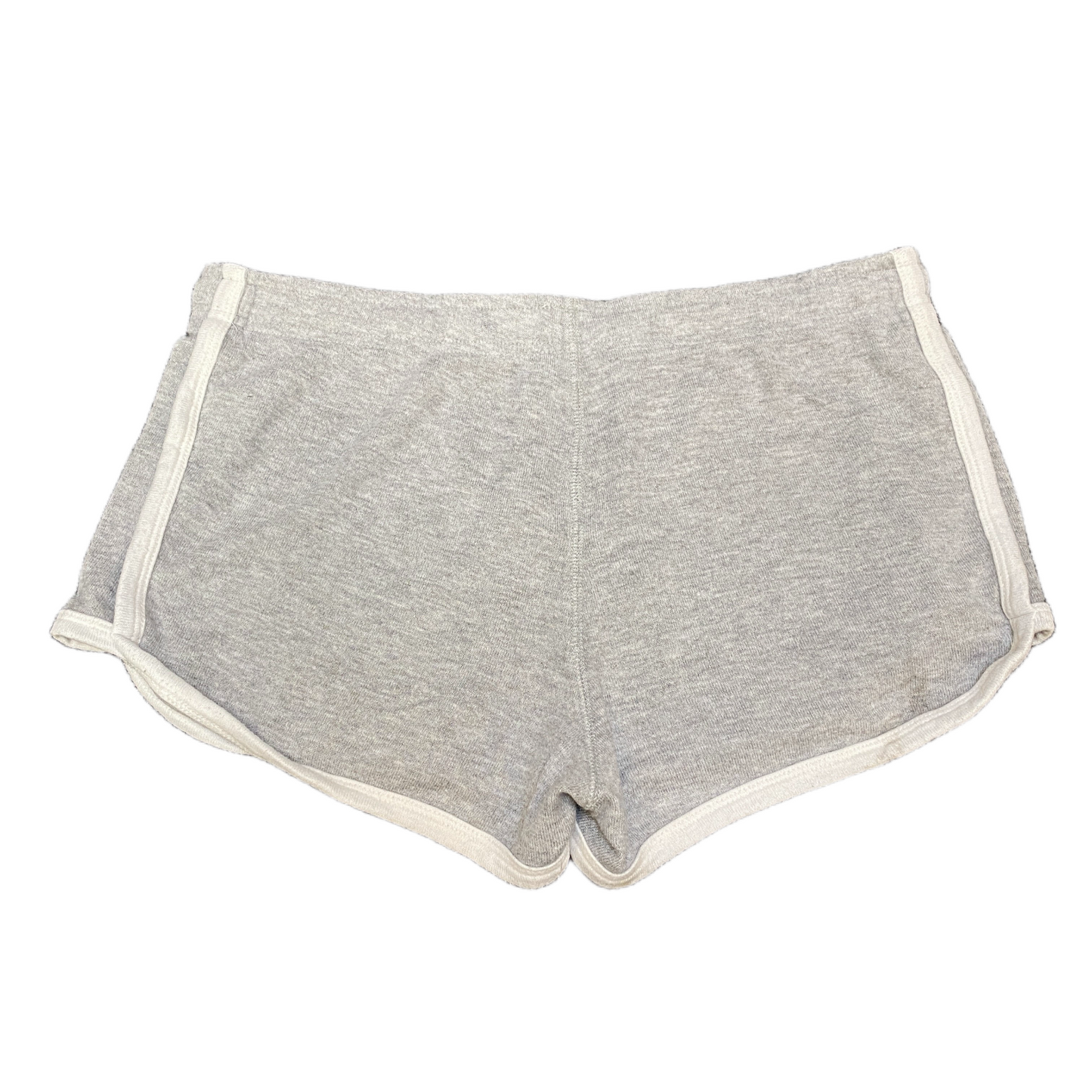 Running Sprinter Shorts Womens L 30" Waist Grey Athletic Gym Workout Dolphin Hem